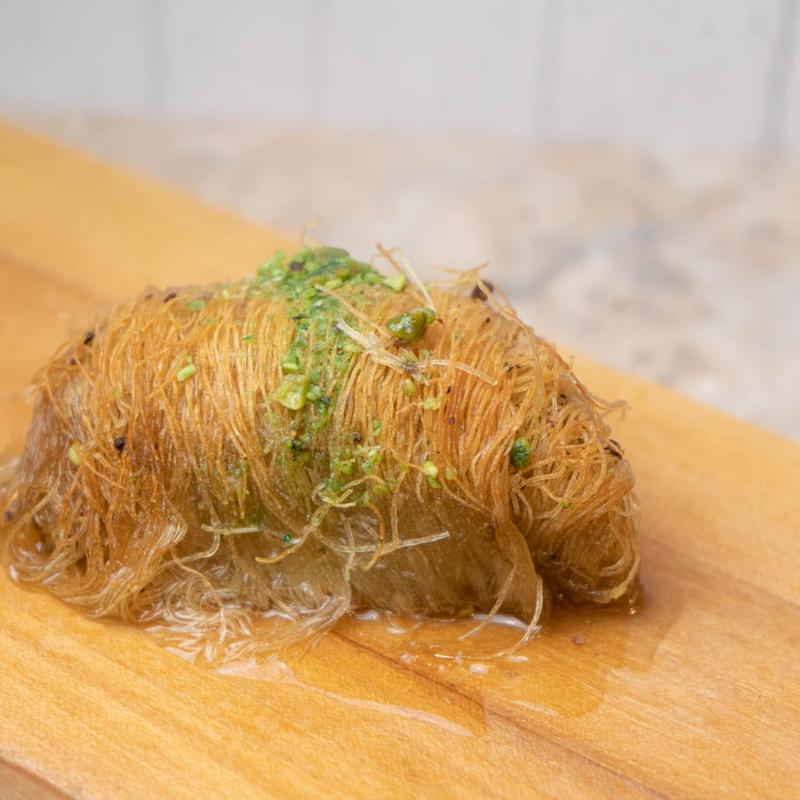 Kataifi with pistachio crumb