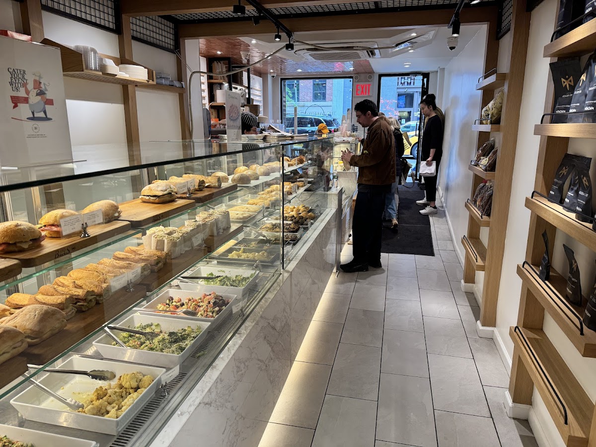 The counter, mid-afternoon